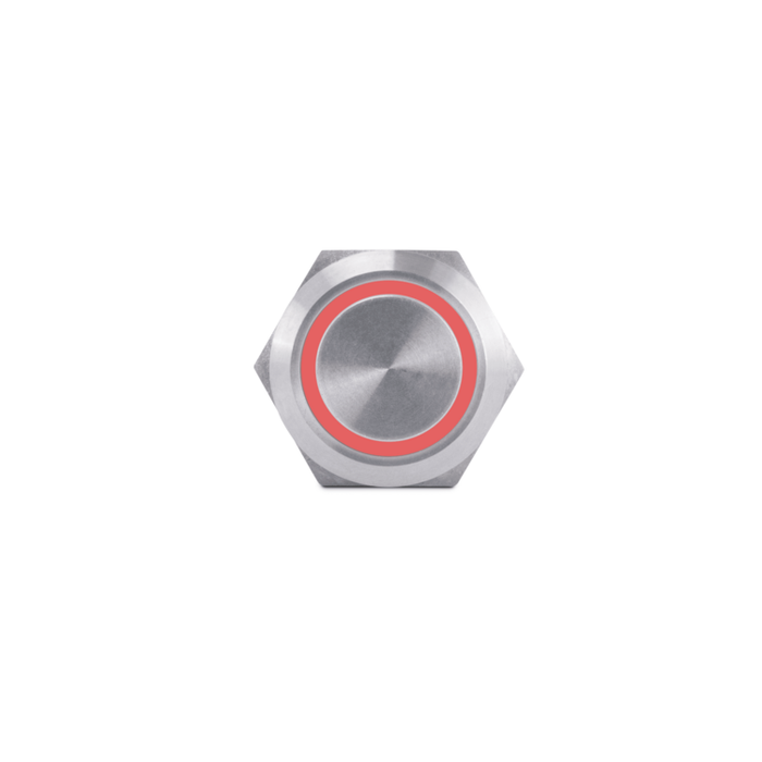 Push Button Switch, Red Halo | AV10030R