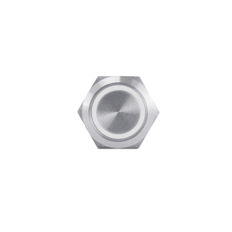 Push Button Switch, White Halo | AV10030W
