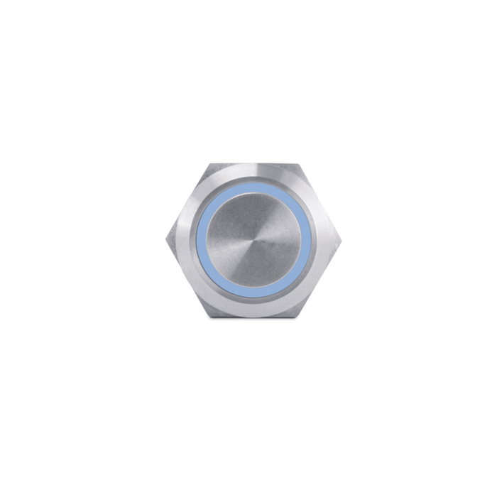 Push Button Switch, Blue Halo | AV10040B