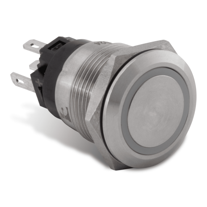 Push Button Switch, Green Halo | AV10040G