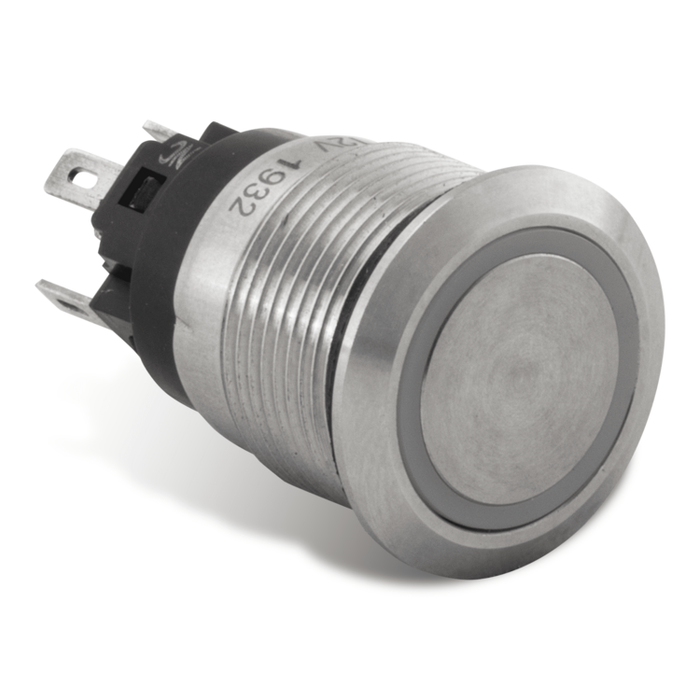 Push Button Switch, White Halo | AV10040W