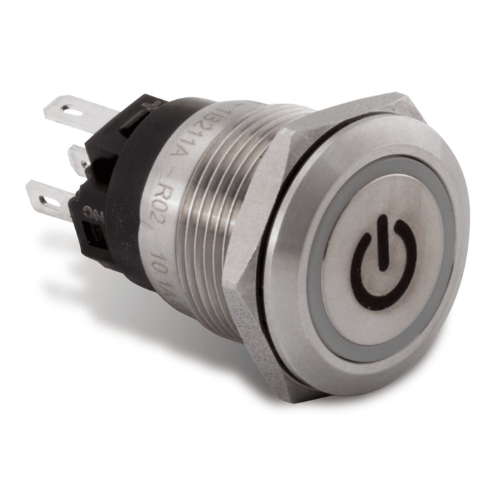 Push Button Switch, Green Halo | AV10060G