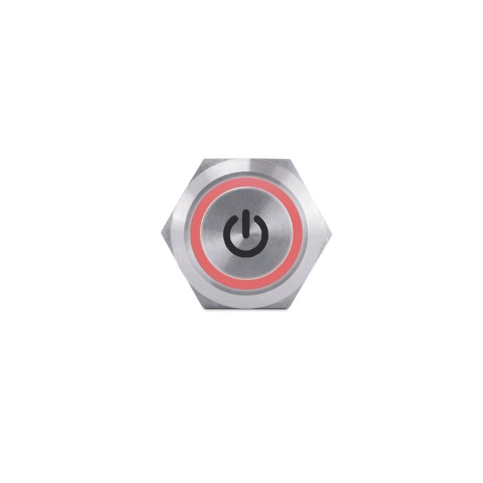 Push Button Switch, Red Halo | AV10060R