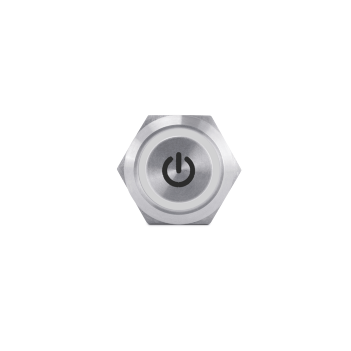 Push Button Switch, White Halo | AV10060W