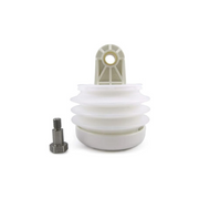 White Dometic bellows component with a bolt on a white background