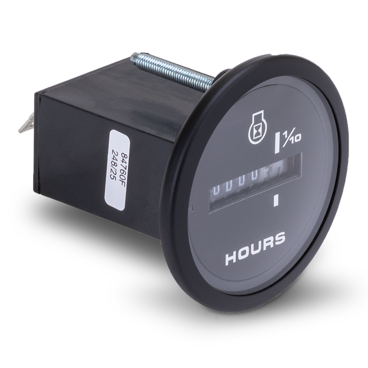 Hour meter on a white background