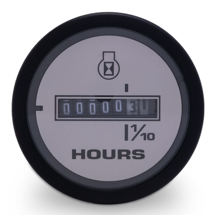 Hour meter on a white background