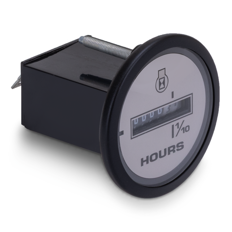 Hour meter on a white background