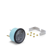 RPM gauge with accessories on a white background