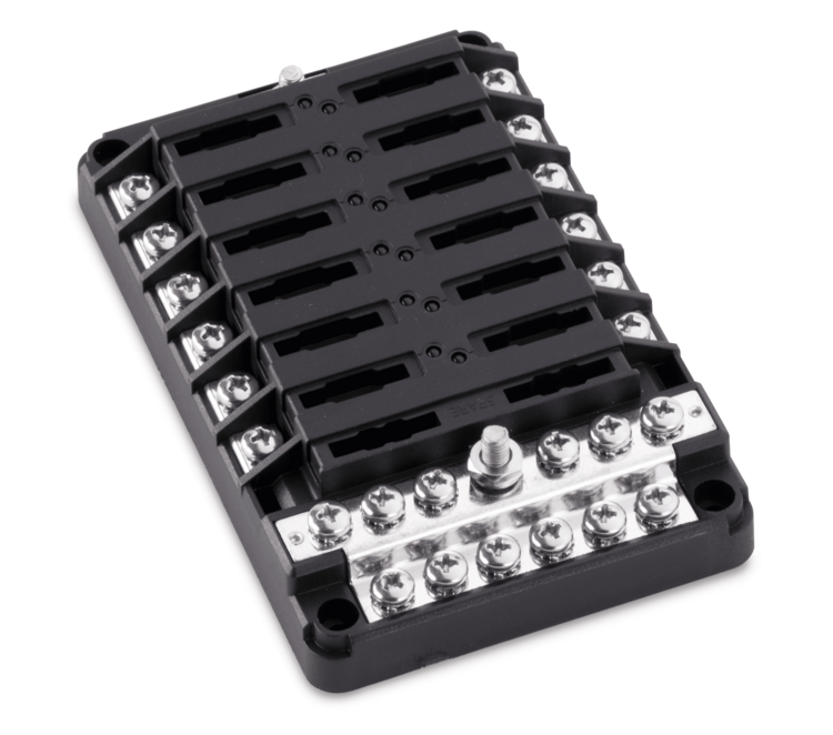 An open Sierra fuse block cover on a white background