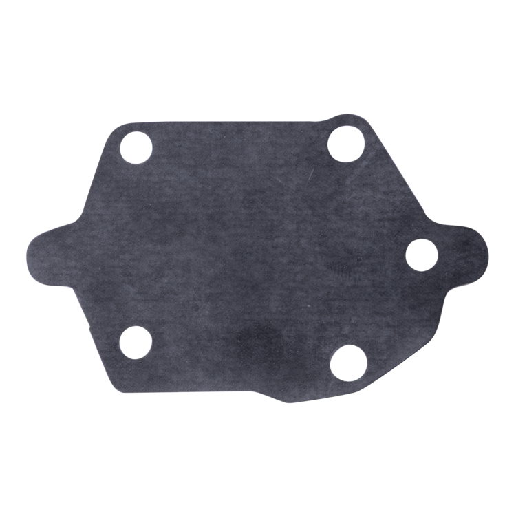 A fuel pump diaphragm with four pre-drilled circular holes, shown flat against a solid white background.
