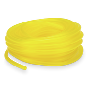 50 foot roll of yellow Prime Line tubing on a white background