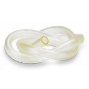Coil of Prime Line translucent fuel tubing on a white background