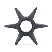 A black six-pointed impeller, made of textured rubber or plastic, shown against a plain white background.