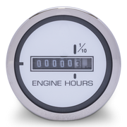 Engine hour meter on a white background