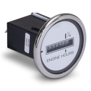 Engine hours meter on a white background