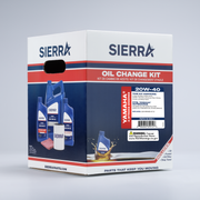 Sierra marine oil change kit retail packaging on a white background