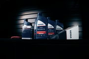 Sierra oil filters and packaging on a dark background