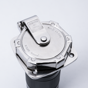 Metallic connector with 'Sierra' branding on a light gray background