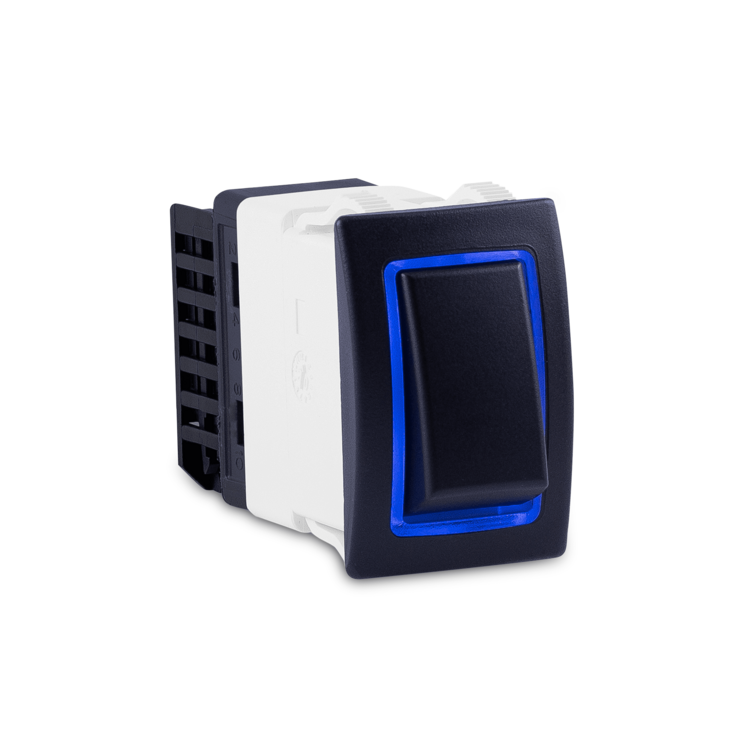 Rocker Switch, Blue Halo | RK40630B