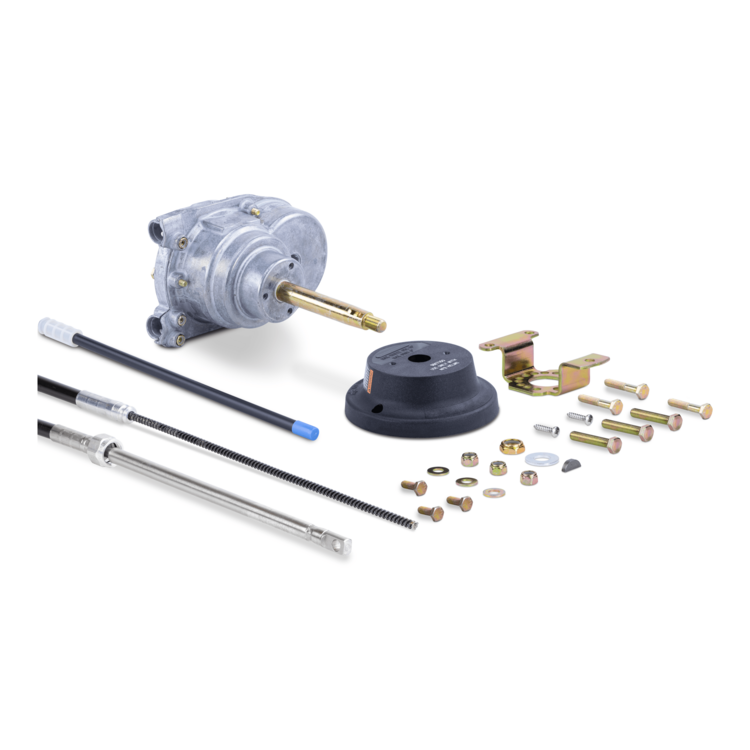 Dometic Mechanical steering components on a white background