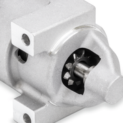 Close-up of the teeth on a Prime Line starter on a white background