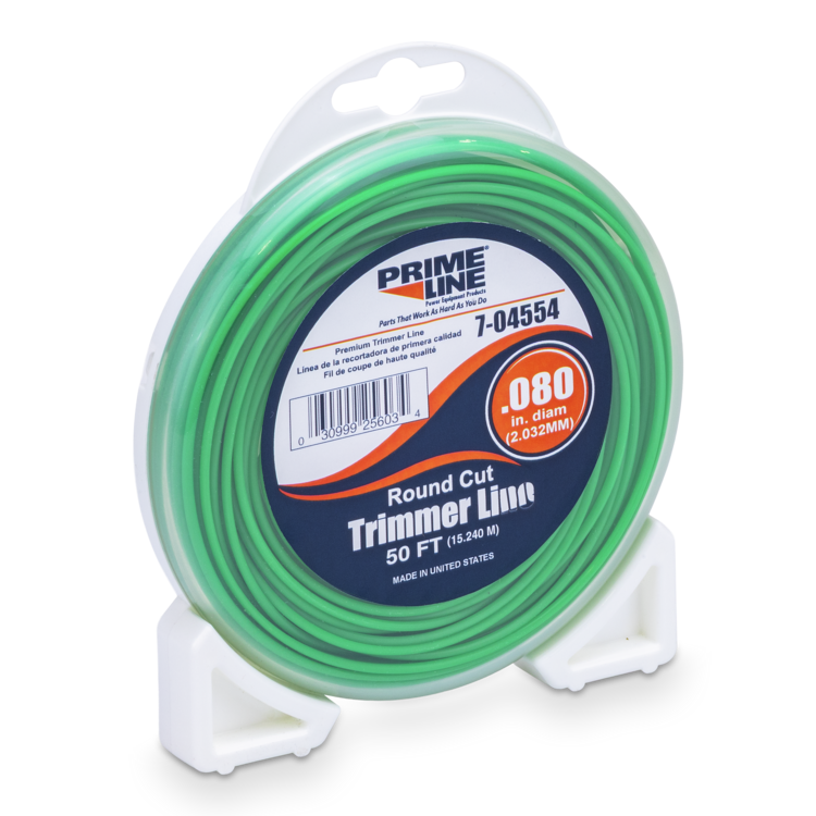 Spool of Prime Line Round Cut Trimmer Line on a white background