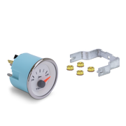 Mechanical trim gauge with accessories on a white background