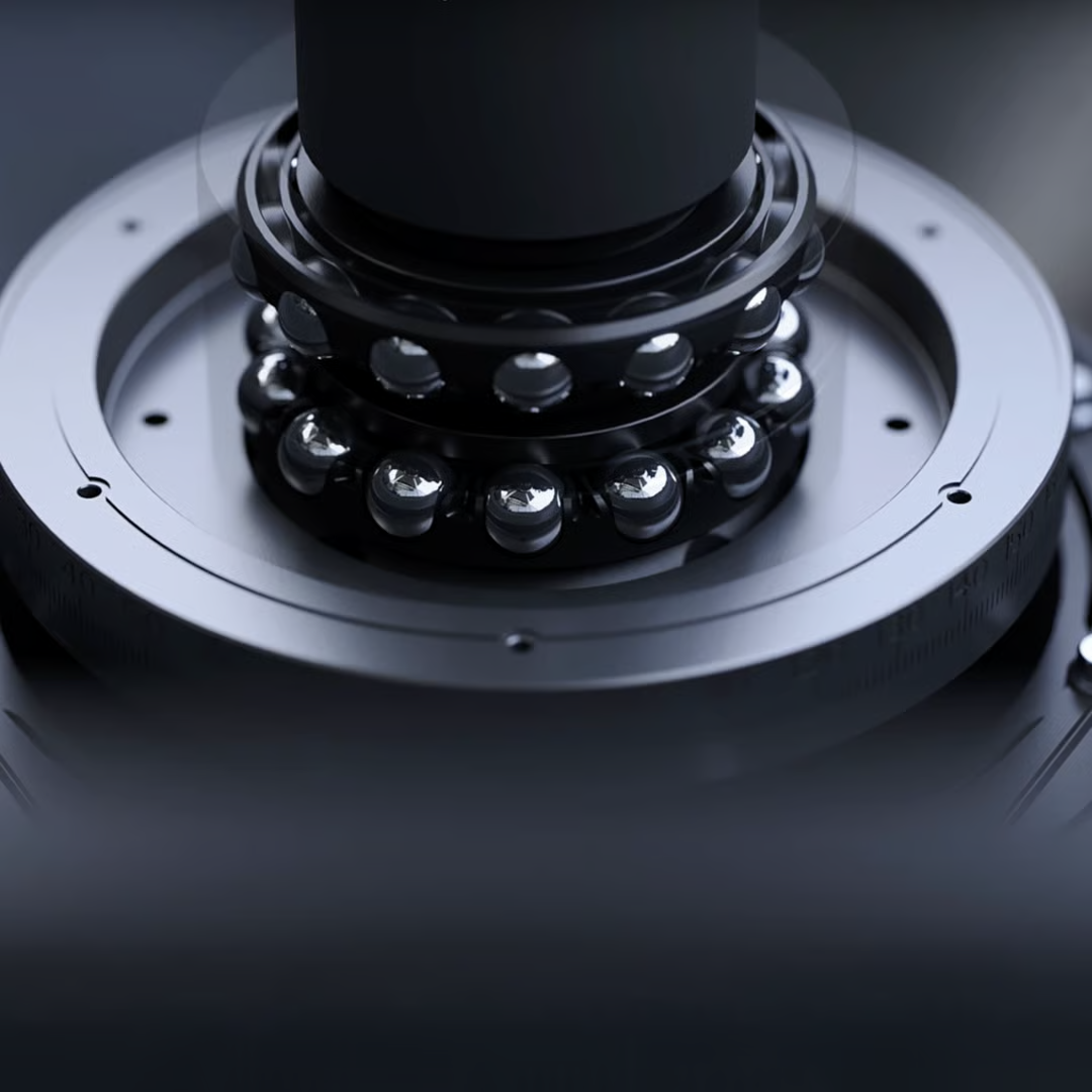 Close-up of Dometic DG3 bearings on a blurred background